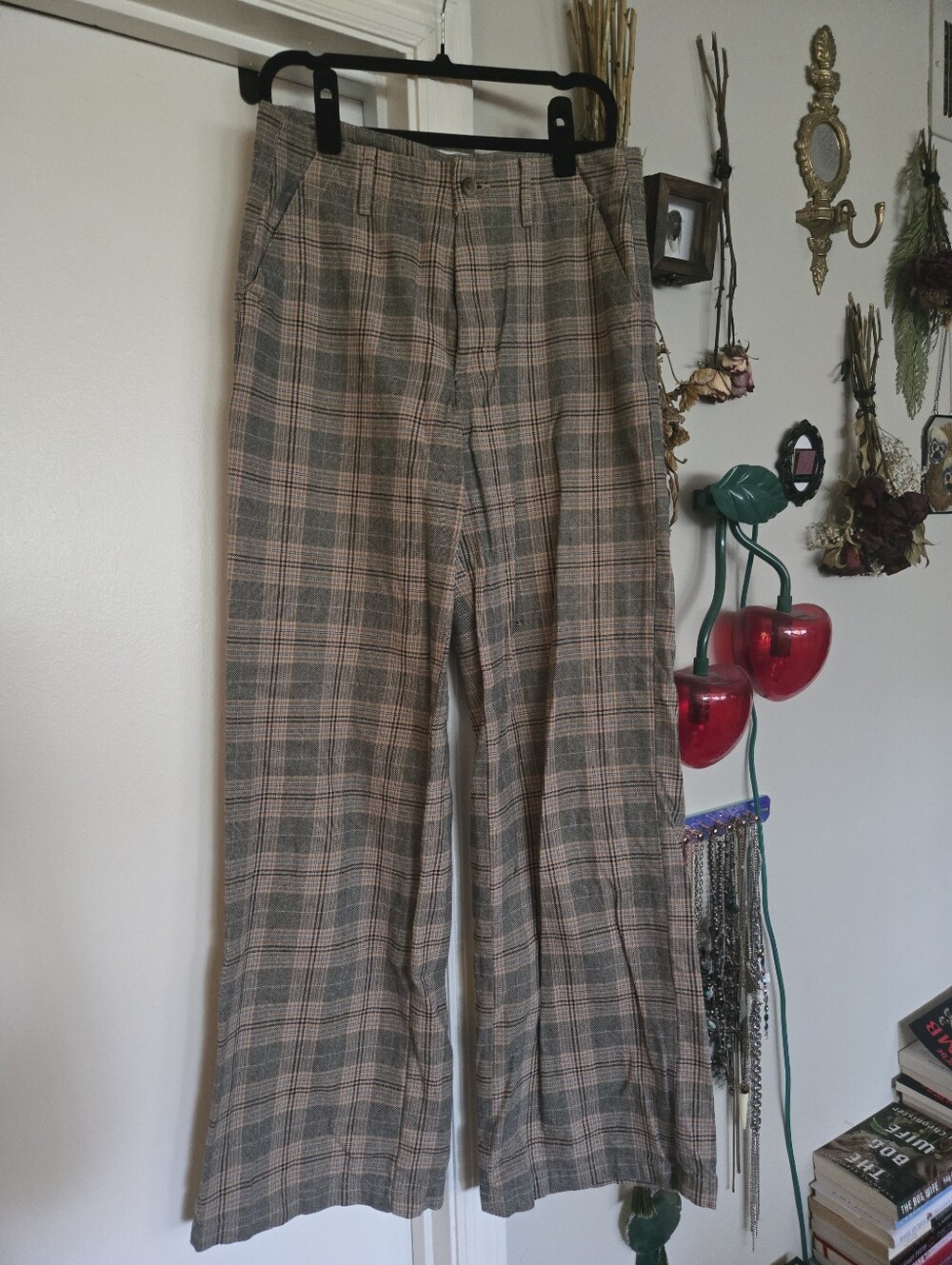 American Eagle Super High Rise Baggy Wide Legged Trouser Pants 8 Long